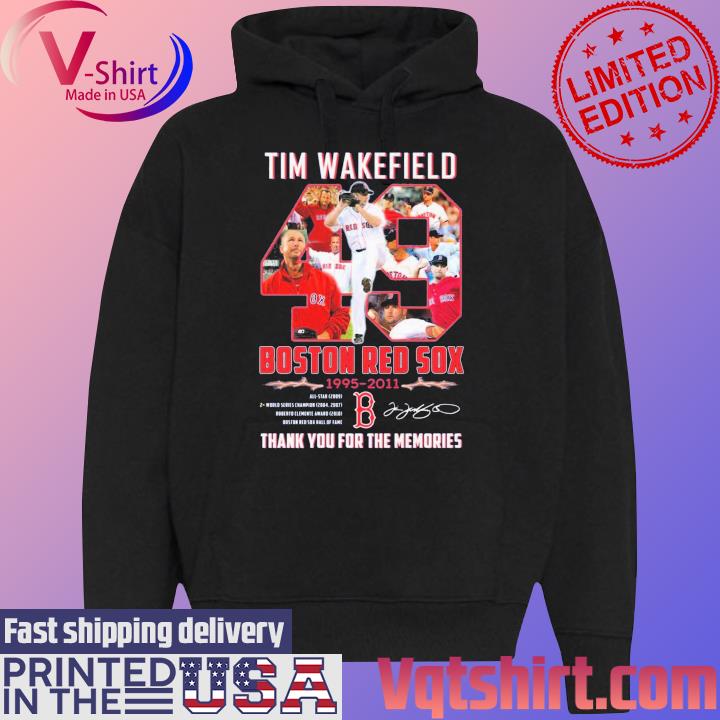 Tim Wakefield Boston Red Sox 1995 – 2011 Thank You For The Memories T Shirt