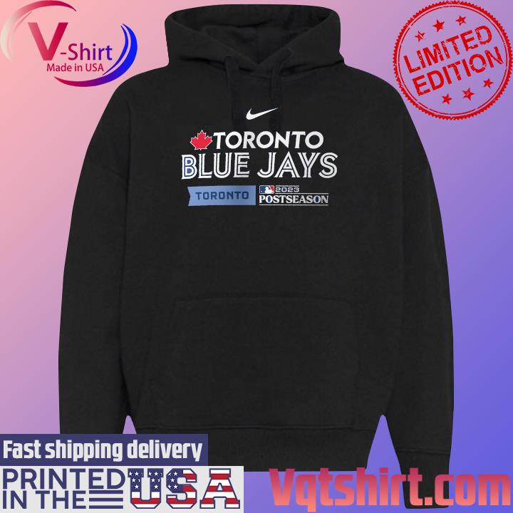 Toronto Blue Jays Nike 2023 Postseason Authentic Collection Dugout T-Shirt Black Hoodie