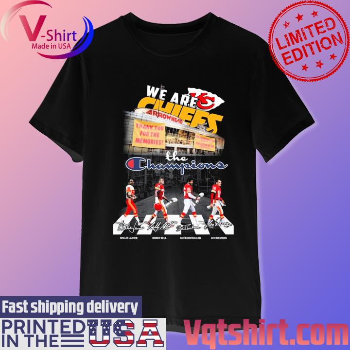 We Are Kansas City Chiefs Thank You For The Memories The Champions Abbey Road Signatures shirt