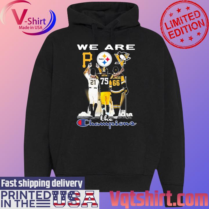 We Are Pittsburgh City Clementa Greene Lemieux The Champions signatures s Black Hoodie