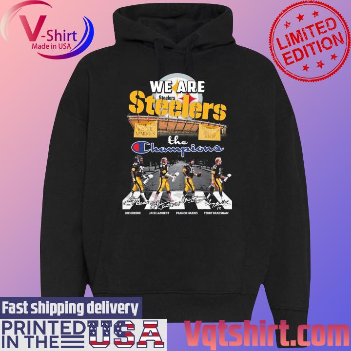 We Are Pittsburgh Steelers The Champions Abbey Road Merry Christmas s Black Hoodie