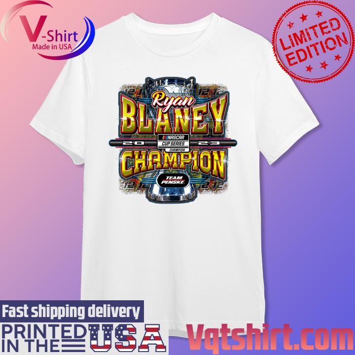 Ryan Blaney 2023 NASCAR Cup Series Champion Team Penske Shirt