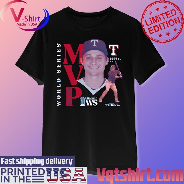 Corey Seager Texas Rangers 2023 World Series Champions MVP T-Shirt ...