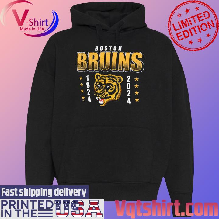 Boston Bruins Centennial 1924-2024 s Black Hoodie