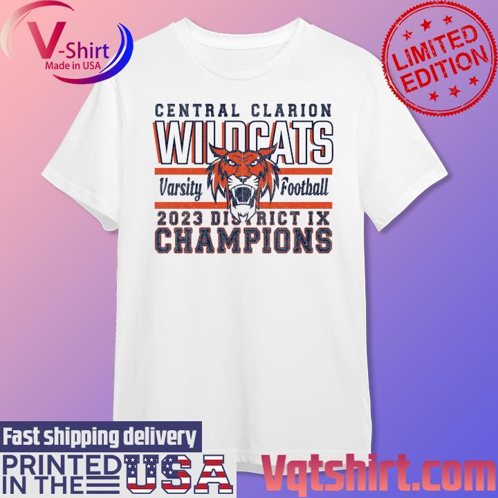 Congratulations Central Clarion Wildcats 2023 District IX Football Champions shirt