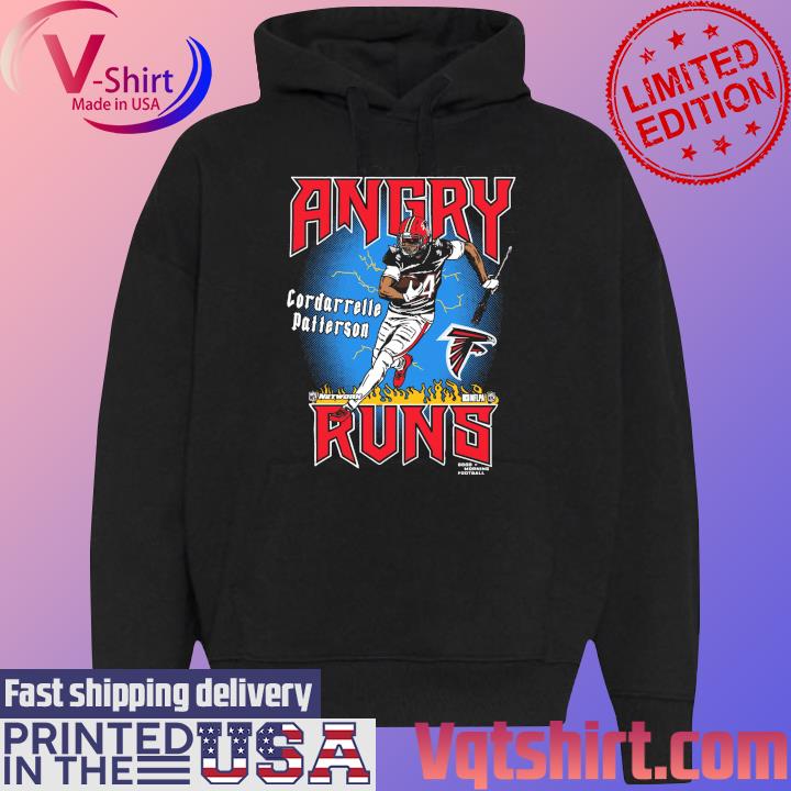 Cordarrelle Patterson Atlanta Falcons Angry Runs Player Graphic s Black Hoodie