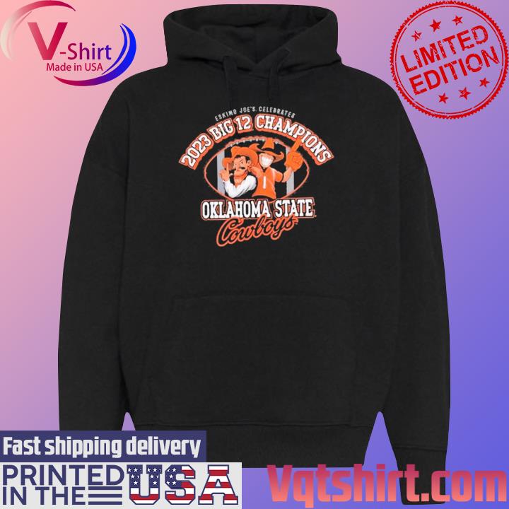 Eskimo Joe's Celebrates 2023 Big 12 Champions Oklahoma State Cowboys s Black Hoodie