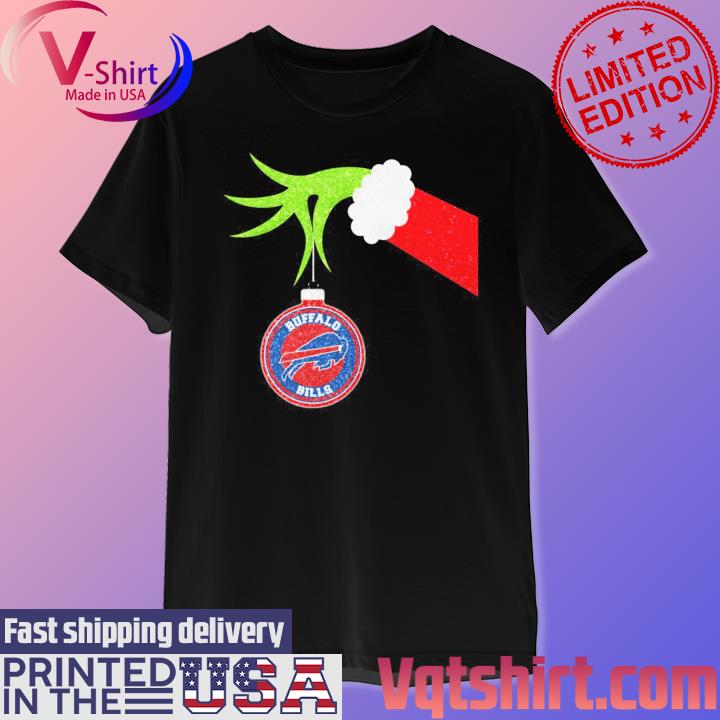 Grinch Hand Hold Ornament University of Buffalo Bills shirt