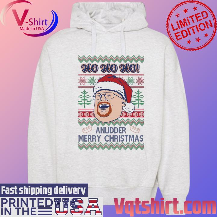 Ho Ho Ho Anudder Merry Christmas Ladies Boyfriend s Hoodie