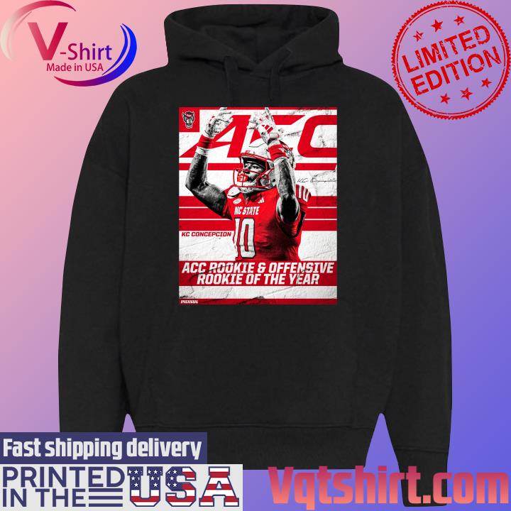 Kc Concepcion Nc State Acc Rookie and Offensive Rookie player of the year s Black Hoodie