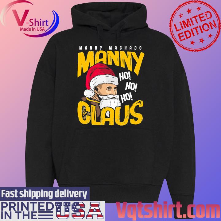 Manny Machado Manny Claus Ho Ho Ho Merry Christmas s Black Hoodie