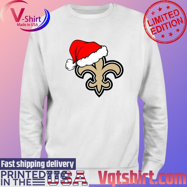 New Orleans Saints Santa Logo Christmas Holiday Shirt Sweater