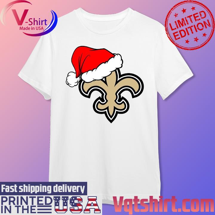 New Orleans Saints Santa Logo Christmas Holiday Shirt