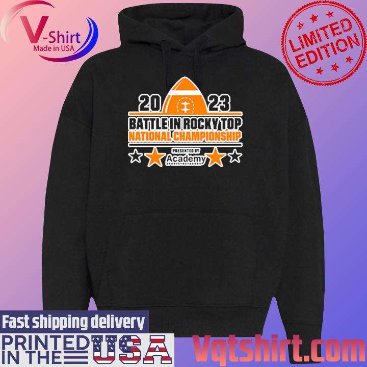 Official 2023 Battle in Rocky Top National Championship s Black Hoodie