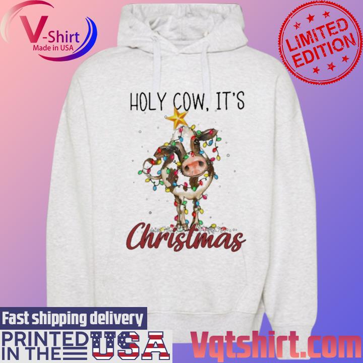 Official Holy Cow It's Christmas light 2023 s Hoodie