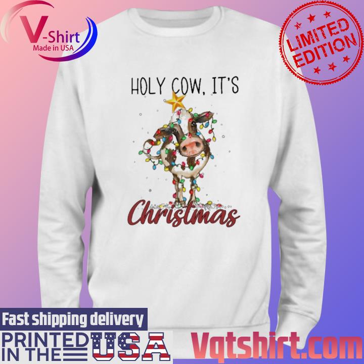 Official Holy Cow It's Christmas light 2023 s Sweater