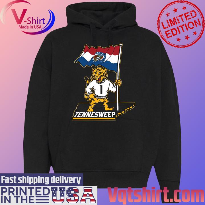 Official Missouri Tigers Tennesweep Flag s Black Hoodie