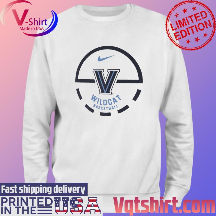 Official Nike White Villanova Wildcats Free Throw Basketball s Sweater