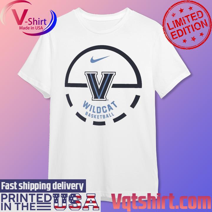 Official Nike White Villanova Wildcats Free Throw Basketball shirt