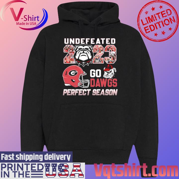 Official Undefeated 2023 Georgia Bulldogs Go Dawgs Perfect Season s Black Hoodie