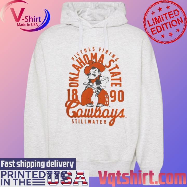 Oklahoma State Cowboys Ivory Mascot Overlay Local s Hoodie