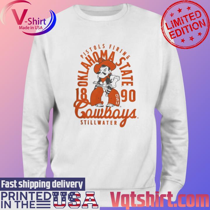 Oklahoma State Cowboys Ivory Mascot Overlay Local s Sweater