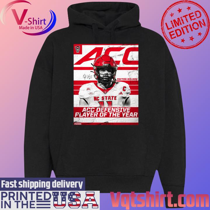 Payton WIlson Nc State Acc Defensive player of the year s Black Hoodie