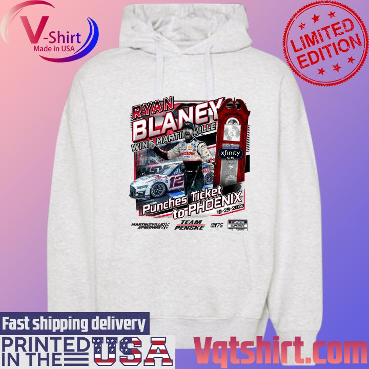 Ryan Blaney Checkered Flag Sports 2023 Xfinity 500 Race Winner T-Shirt Hoodie