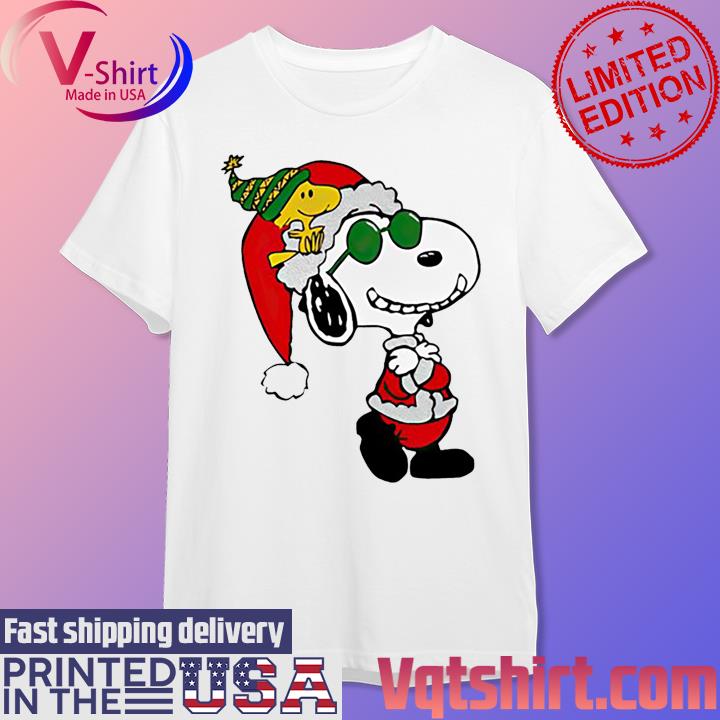 Snoopy And Woodstock Peanuts Merry Christmas shirt