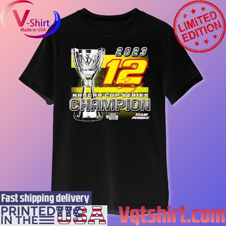 Team Penske Ryan Blaney 2023 NASCAR Cup Series Champion Trophy Long Sleeve T-Shirt