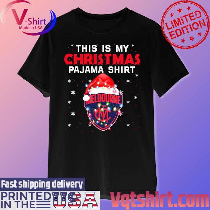 This is my Christmas pajama shirt Melbourne Football light shirt