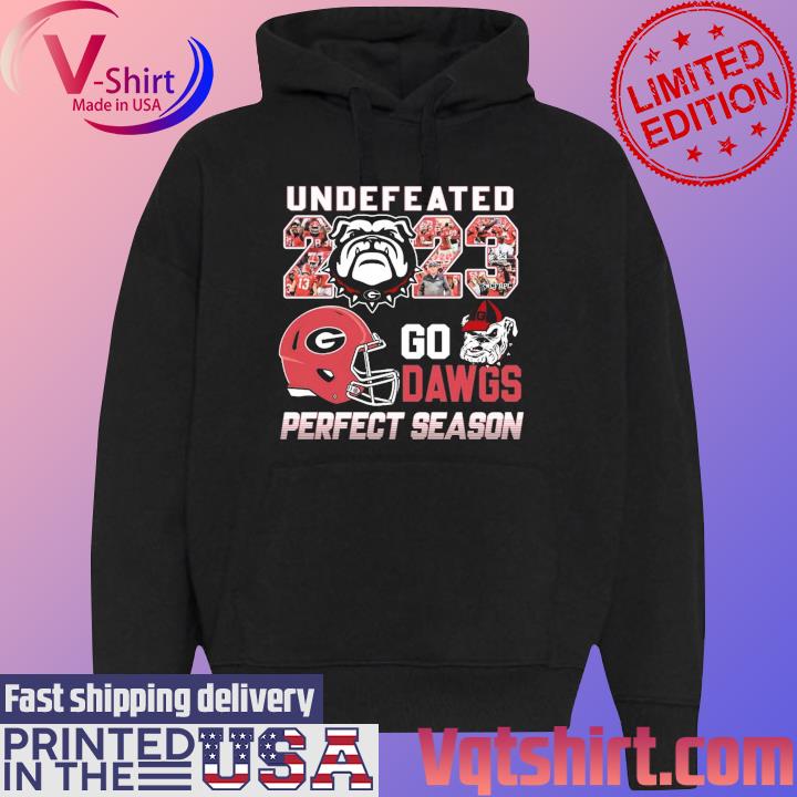 Undefeated 2023 Georgia Bulldogs Go Dawgs Perfect Season T-Shirt Black Hoodie