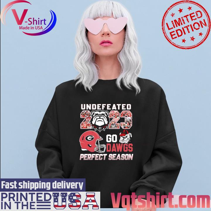 Undefeated 2023 Georgia Bulldogs Go Dawgs Perfect Season T-Shirt Sweater