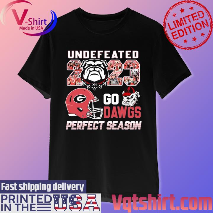 Undefeated 2023 Georgia Bulldogs Go Dawgs Perfect Season T-Shirt