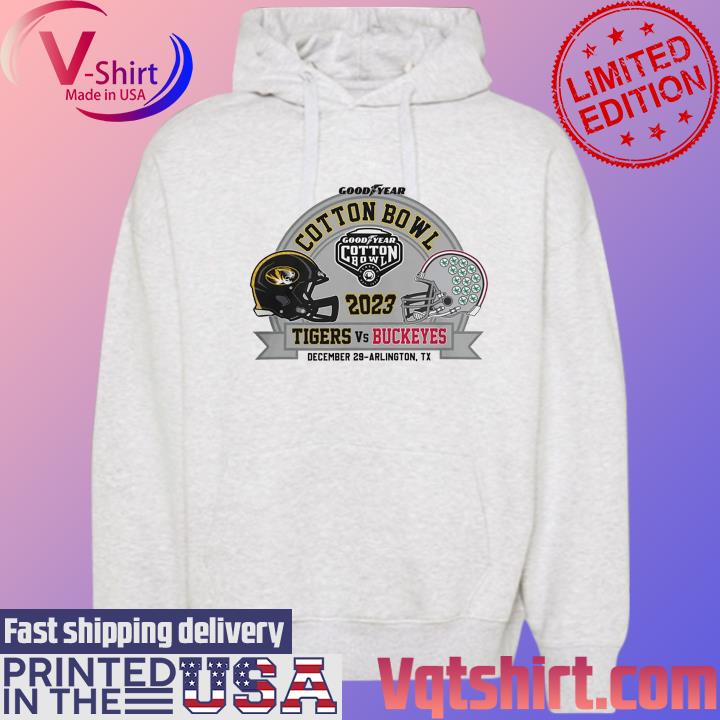 2023 Cotton Bowl Merch Mizzou Tigers Vs Ohio State Matchup T-Shirt Hoodie