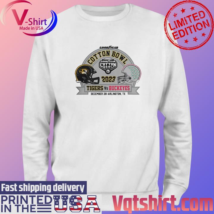 2023 Cotton Bowl Merch Mizzou Tigers Vs Ohio State Matchup T-Shirt Sweater