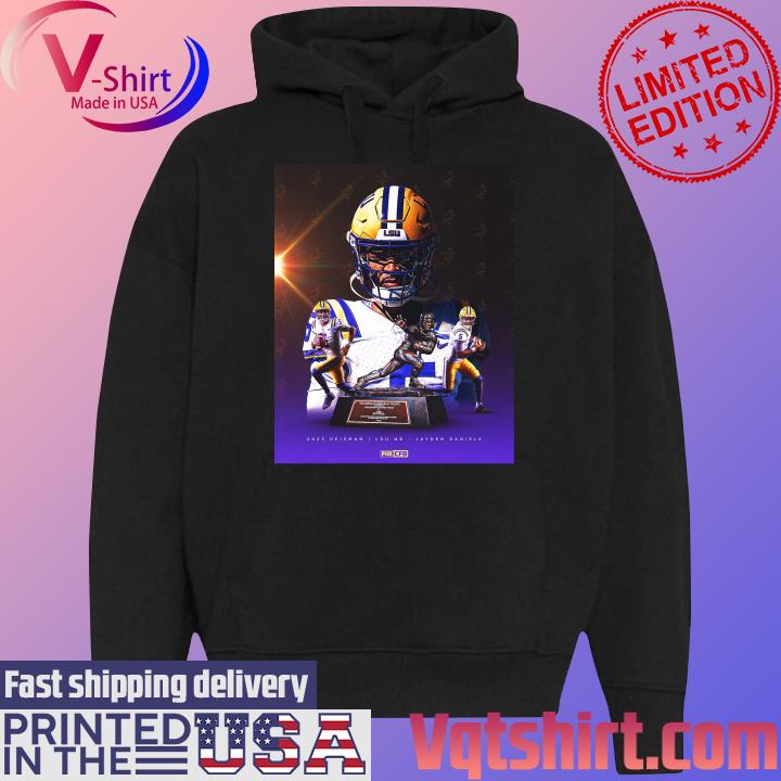 2023 Heisman LSU QB Jayden Daniels s Black Hoodie