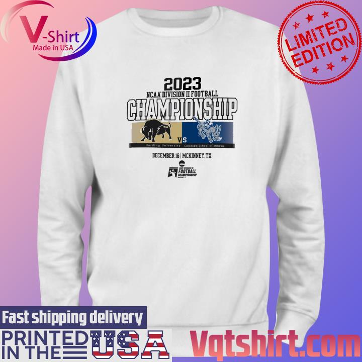 2023 NCAA Division II Football Championship Harding Bisons vs Colorado School of Mines December 16 Mckinney TX s Sweater