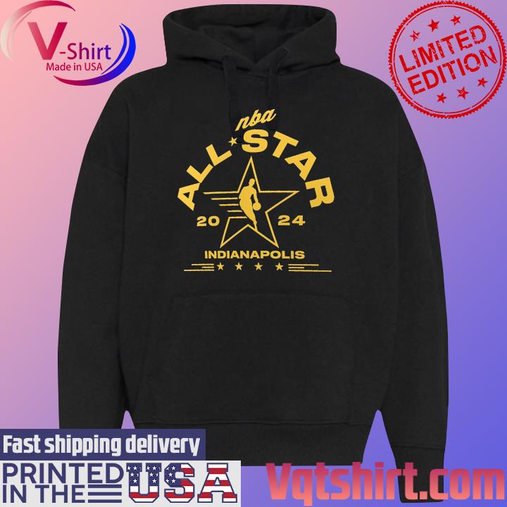 2024 NBA All-Star Indianapolis Game Slam Dunk T-Shirt Black Hoodie