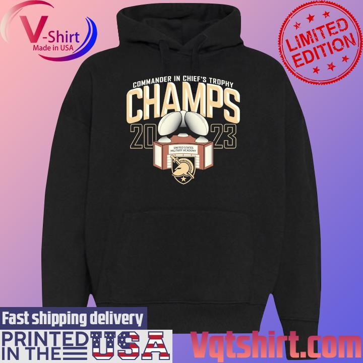 Army Black Knights 2023 Commander-in-Chief's Trophy Winner T-Shirt Black Hoodie