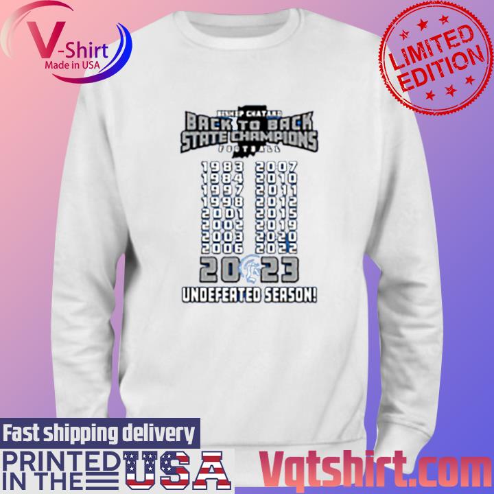 Bishop Chartered Football Back to Back State Champions 2023 Undefeated Season s Sweater