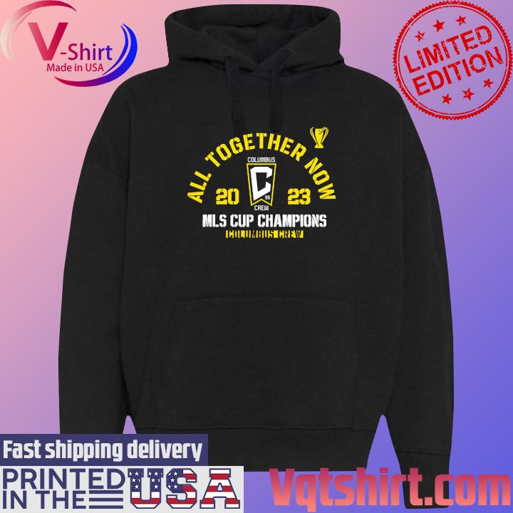 Columbus Crew 2023 MLS Cup Champions Field of Play T-Shirt Black Hoodie