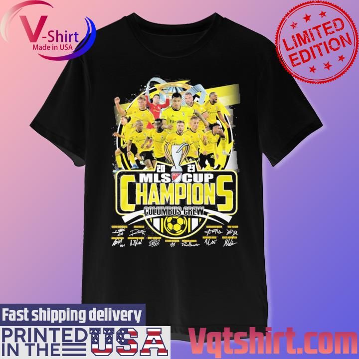 Columbus Crew Team 2023 MLS Cup Champions Signatures shirt