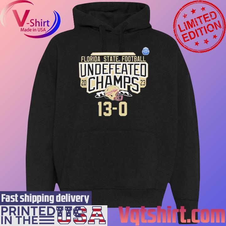 Florida State Seminoles Ncaa Football 2023 ACC Conference Champions Undefeated Shirt Black Hoodie