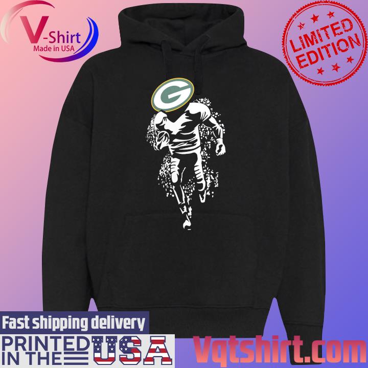 Green Bay Packers Starter Logo T-Shirt Black Hoodie