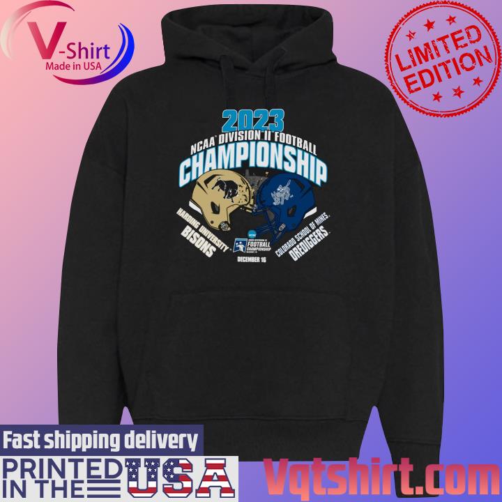 Harding Bisons vs Colorado School of Mines 2023 NCAA Division II Football Championship December 16 s Black Hoodie