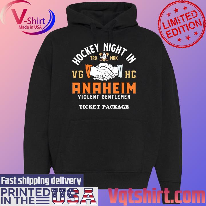 Hockey Night in ANA Spring 2024 Ticket Package Shirt Black Hoodie