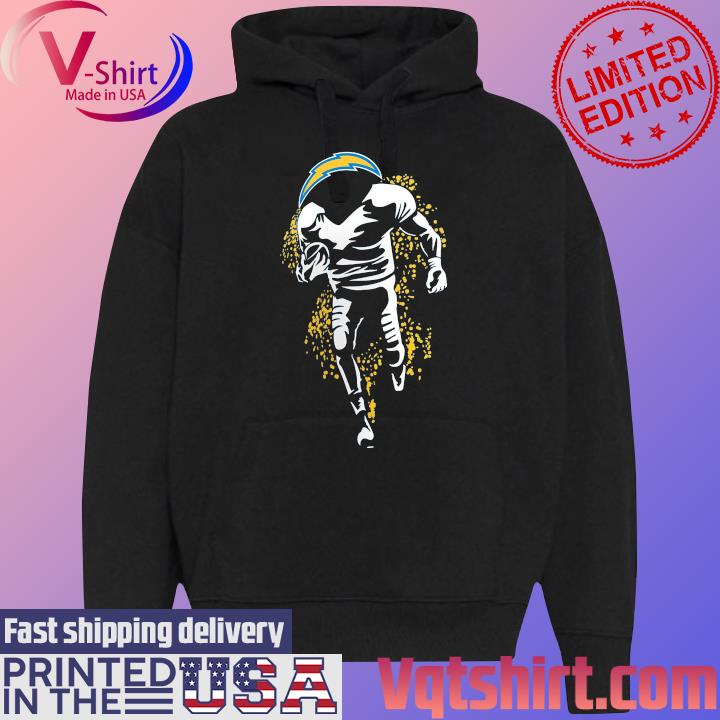 Los Angeles Chargers Starter Logo T-Shirt Black Hoodie