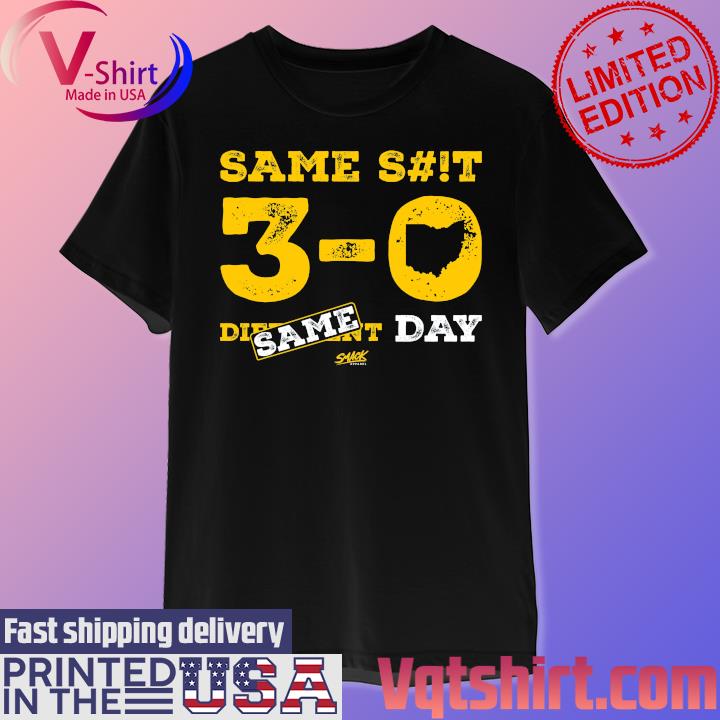 Michigan College Fans Same Shit 3-0 Anti OSU Different Same Day shirt