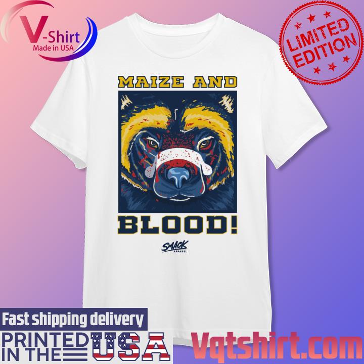 Michigan Wolberines Maize And Blood Shirt